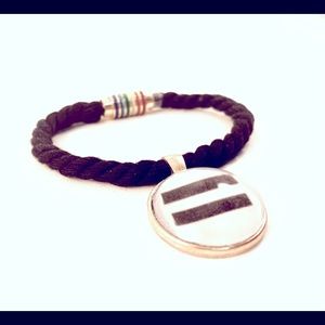 Freedom Equality Humanity Twisted Textile Bracelet